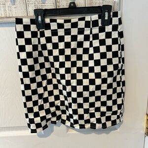 Black and White checkered skirt
